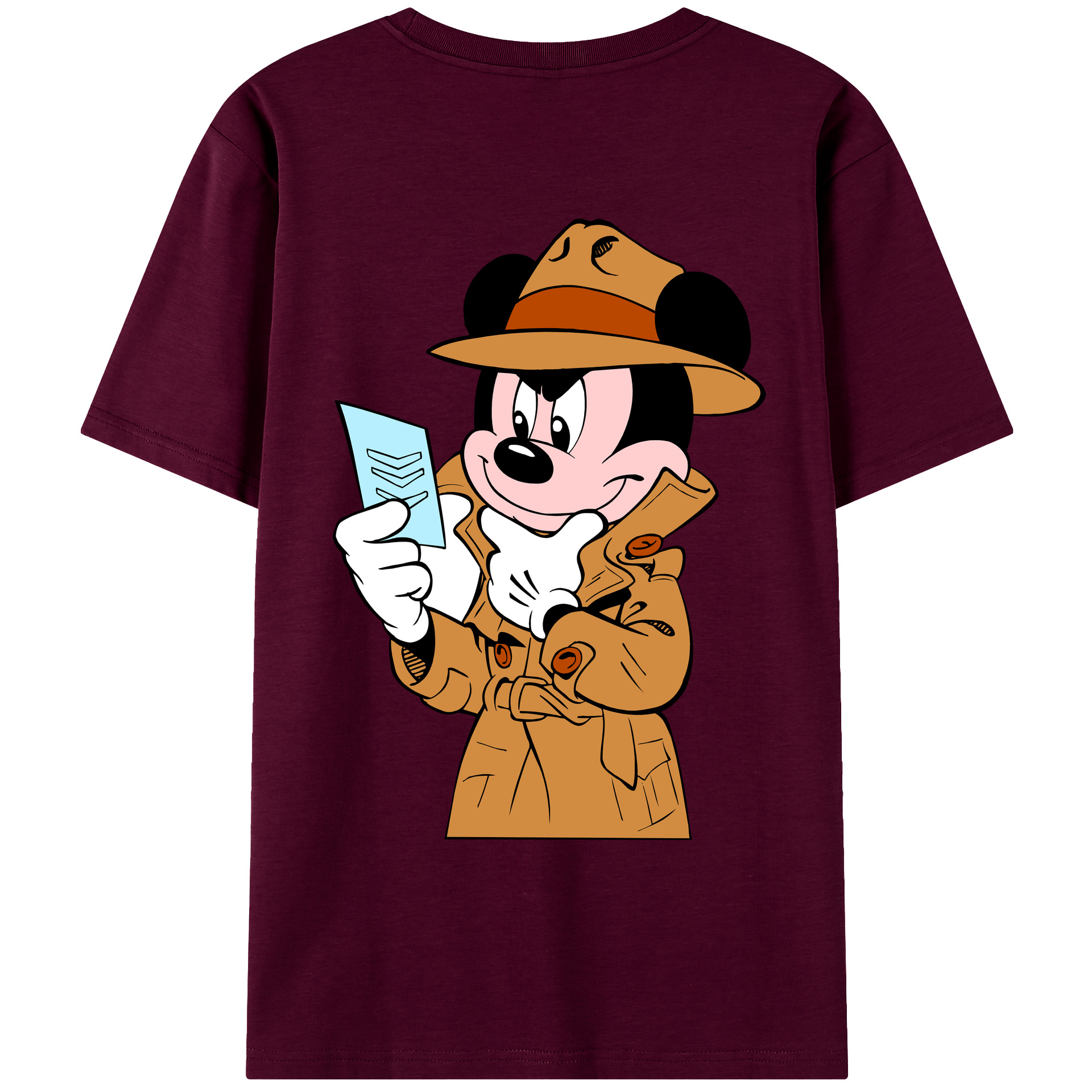 （画像用） ミッキーマウス Mickey Mouse レディース半袖Tシャツ(バックプリント)